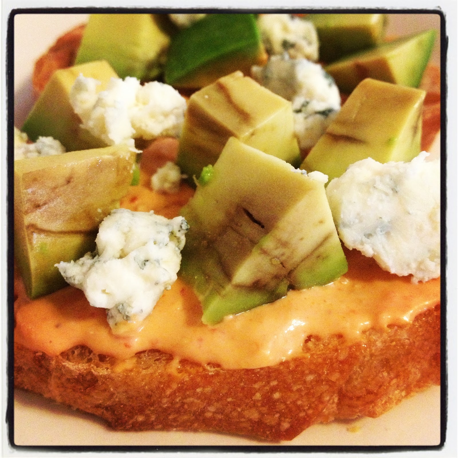 Little Cook in the Big City Blue Cheese, Avocado, and Roasted Red