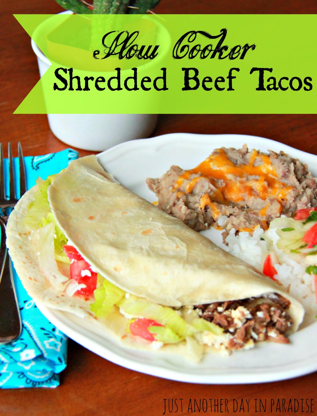Larissa Another Day Slow Cooker Saturday Shredded Beef Tacos