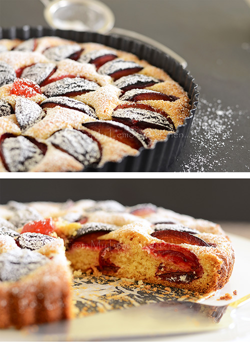 Zwetschenkuchen / Plum Flan Lisa's Lemony Kitchen