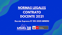 NORMAS LEGALES - CONTRATO DOCENTE 2021