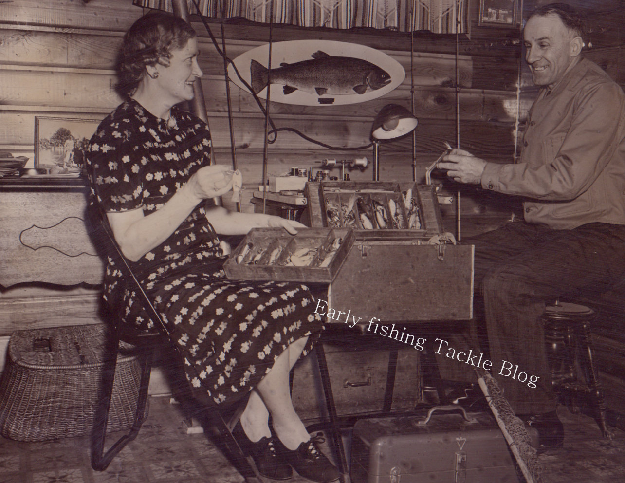 Early Fishing Tackle Vintage Fishing Tackle room