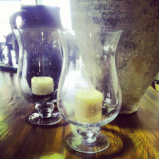 Glass Hurricane Vase Candleholder