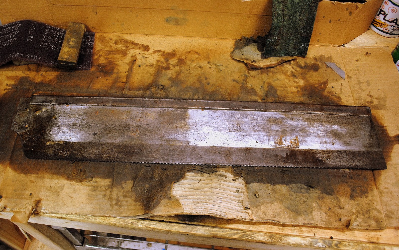 Clean Up A Saw Plate