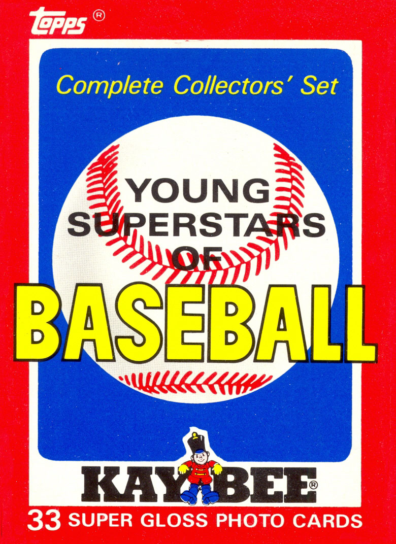 1986 KAYBEE TOYS YOUNG SUPERSTARS OF BASEBALL 33 CARD COLLECTORS' SET 