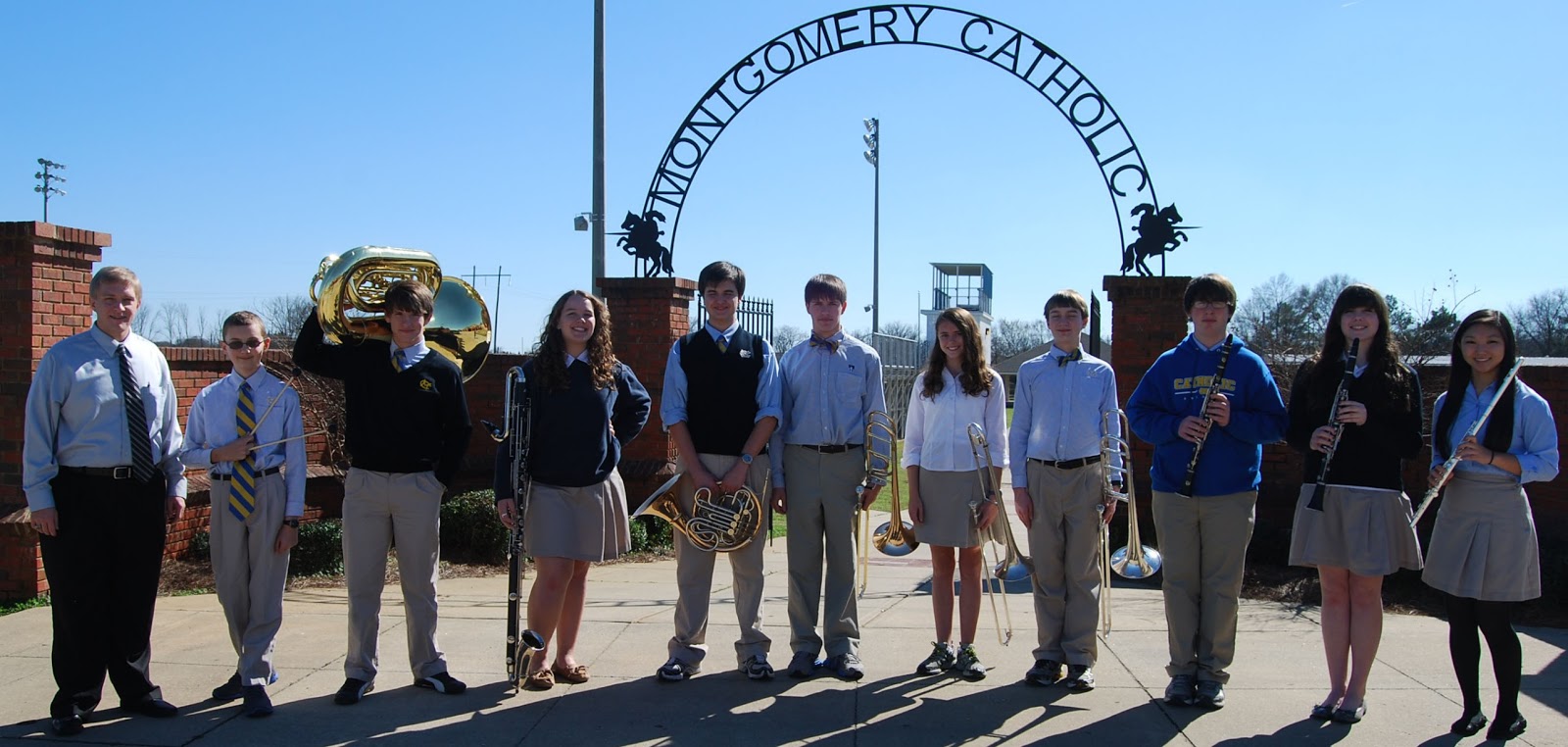 Montgomery Catholic Band Members selected for Alabama District Honor