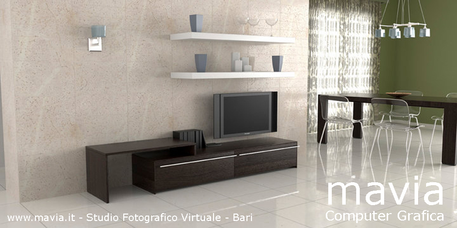 Esterni 3d,rendering 3d,architettura 3d: pavimenti rivestimenti marmo