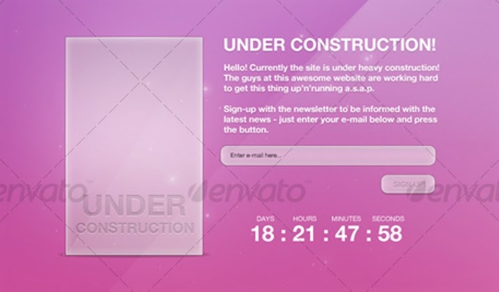 Slick 404 & Under Construction Pages
