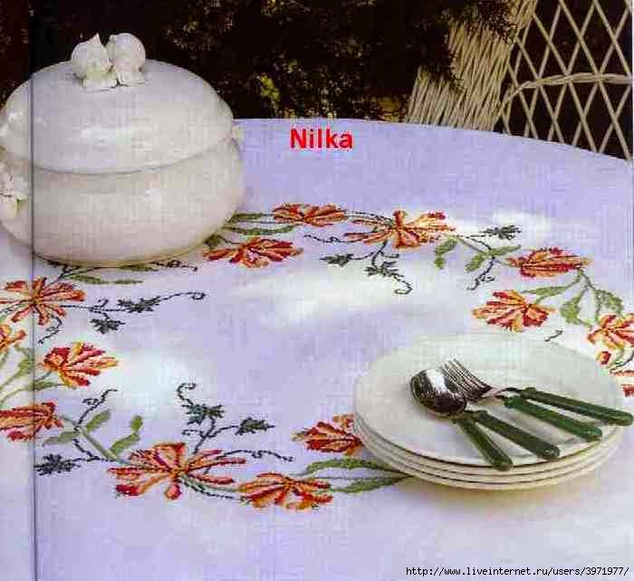 Crochet Knitting Handicraft Embroidery tablecloth