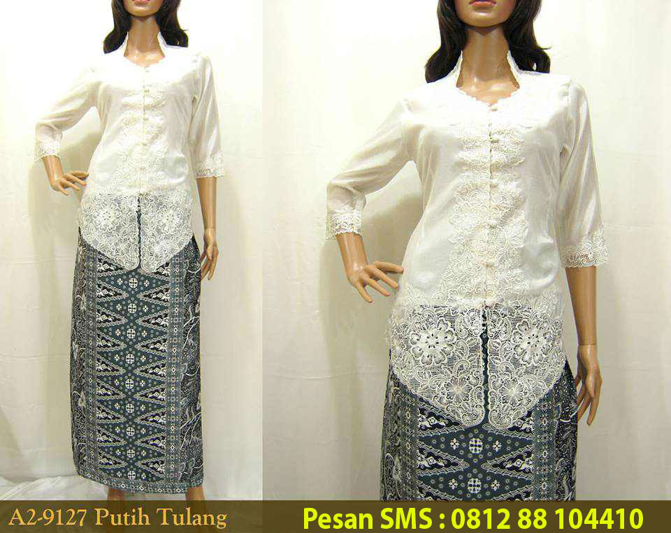 kebaya putih modern 