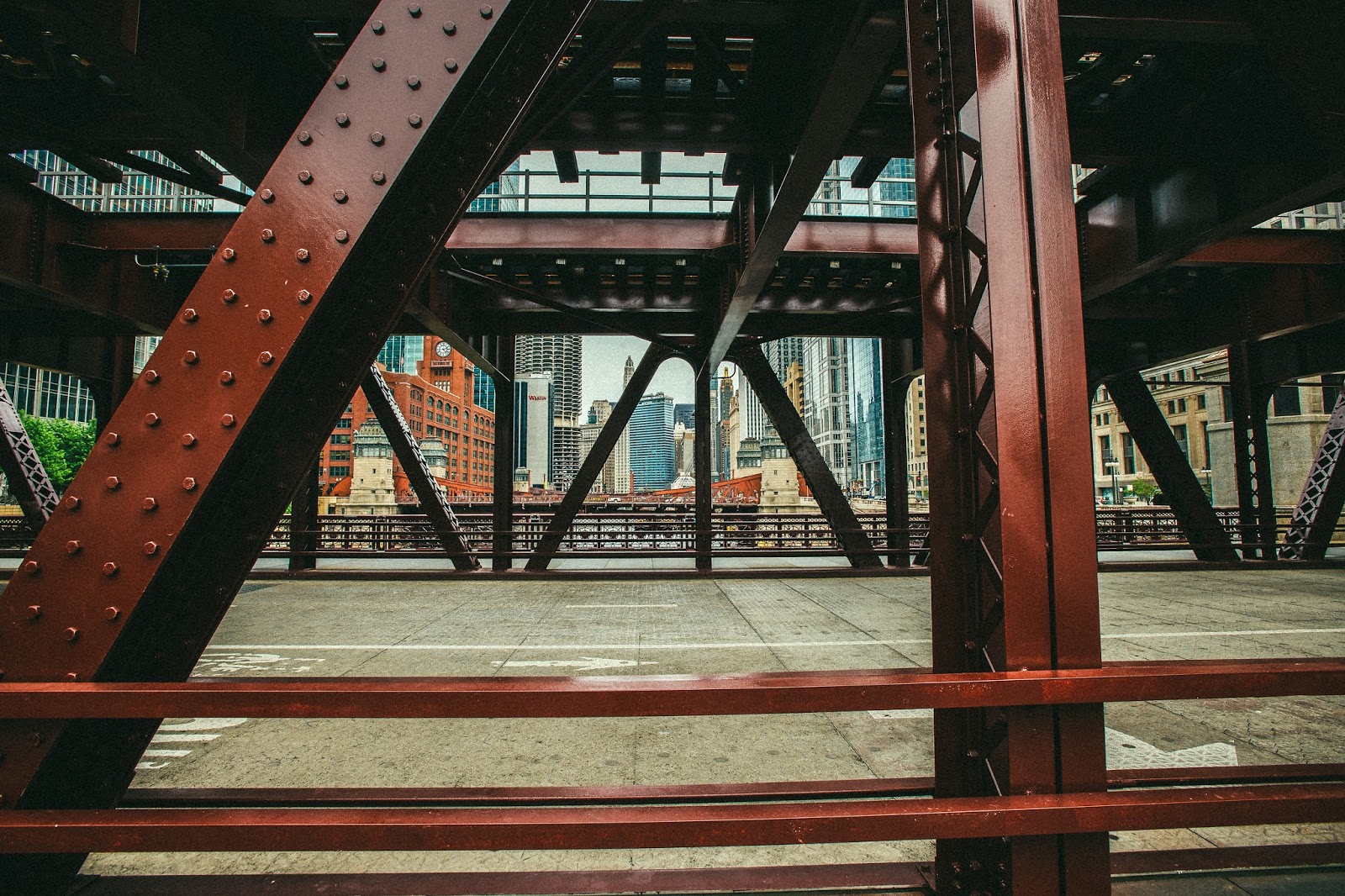 Chicago Wells Street Bridge Photo