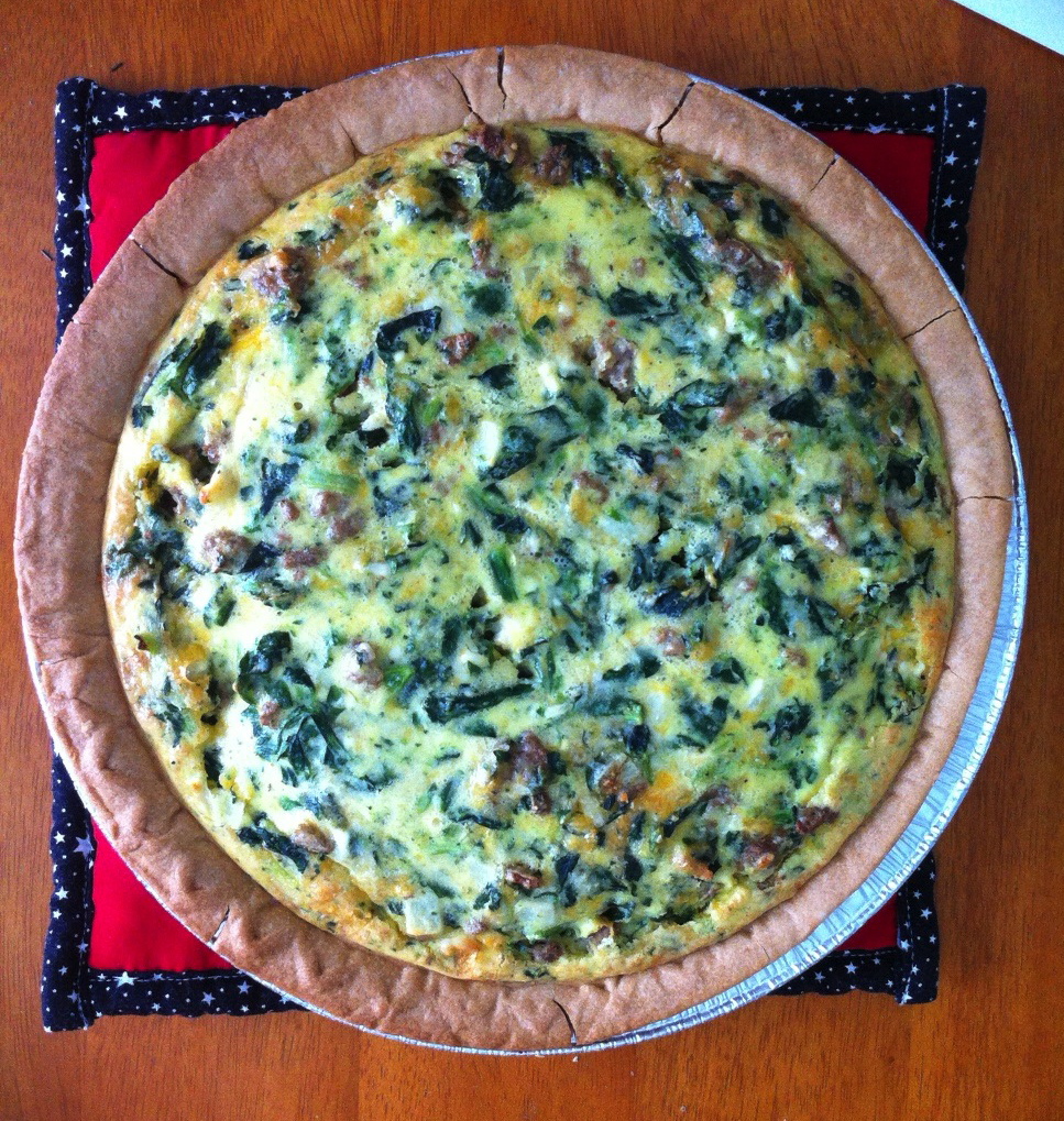 See.Try.Eat Spinach & Sausage Quiche