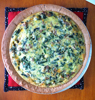 See.Try.Eat: Spinach & Sausage Quiche