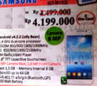 (GT-19152) harga Samsung Galaxy Mega