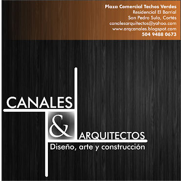 Nosotros tambien somos Canales y Arquitectos.