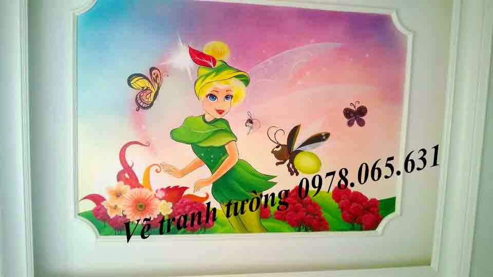 tranh tuong phong be vẽ tranh tường phòng bé