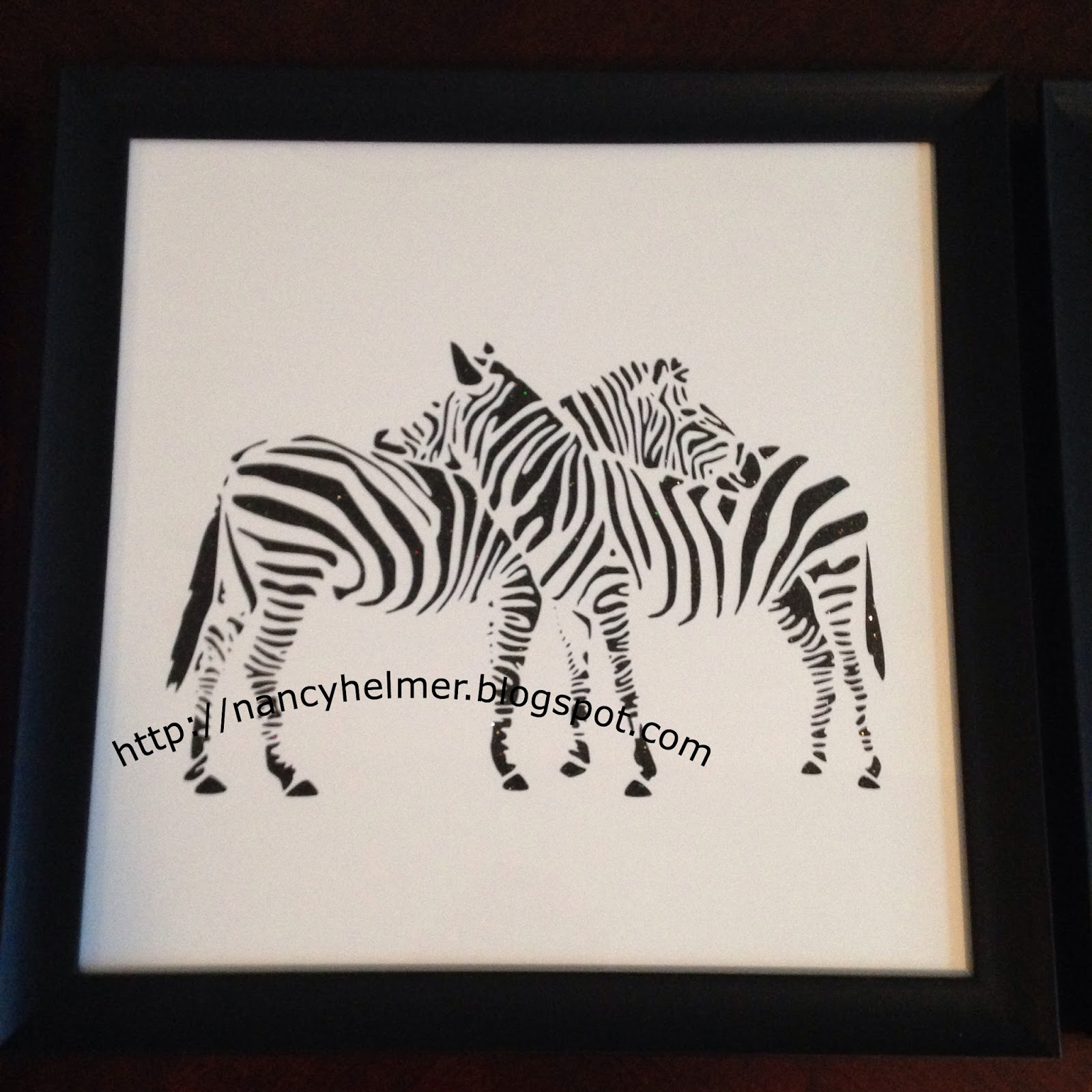 Nancy's Scrappin' and Stamps Home Decor Framed Project with Cricut Explore