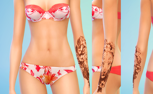 Sims 2 tattoo s clothes female