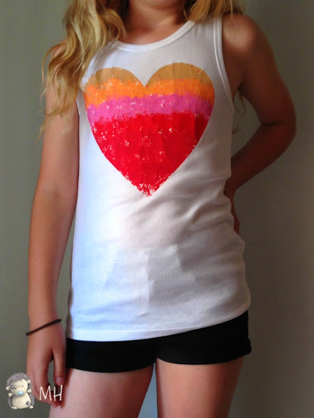 Camiseta con Corazón de Plastidecor, Tutorial