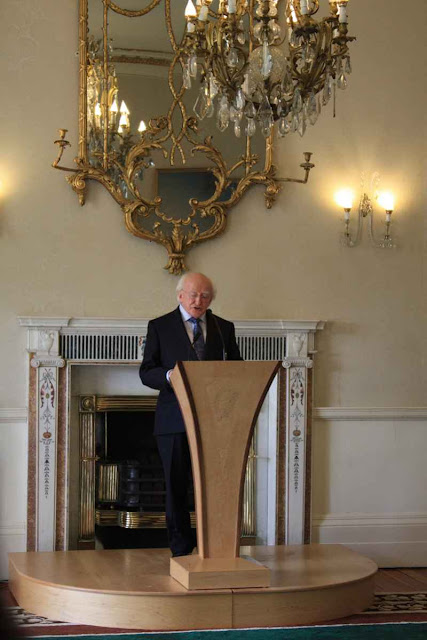 The reception by the President of Ireland