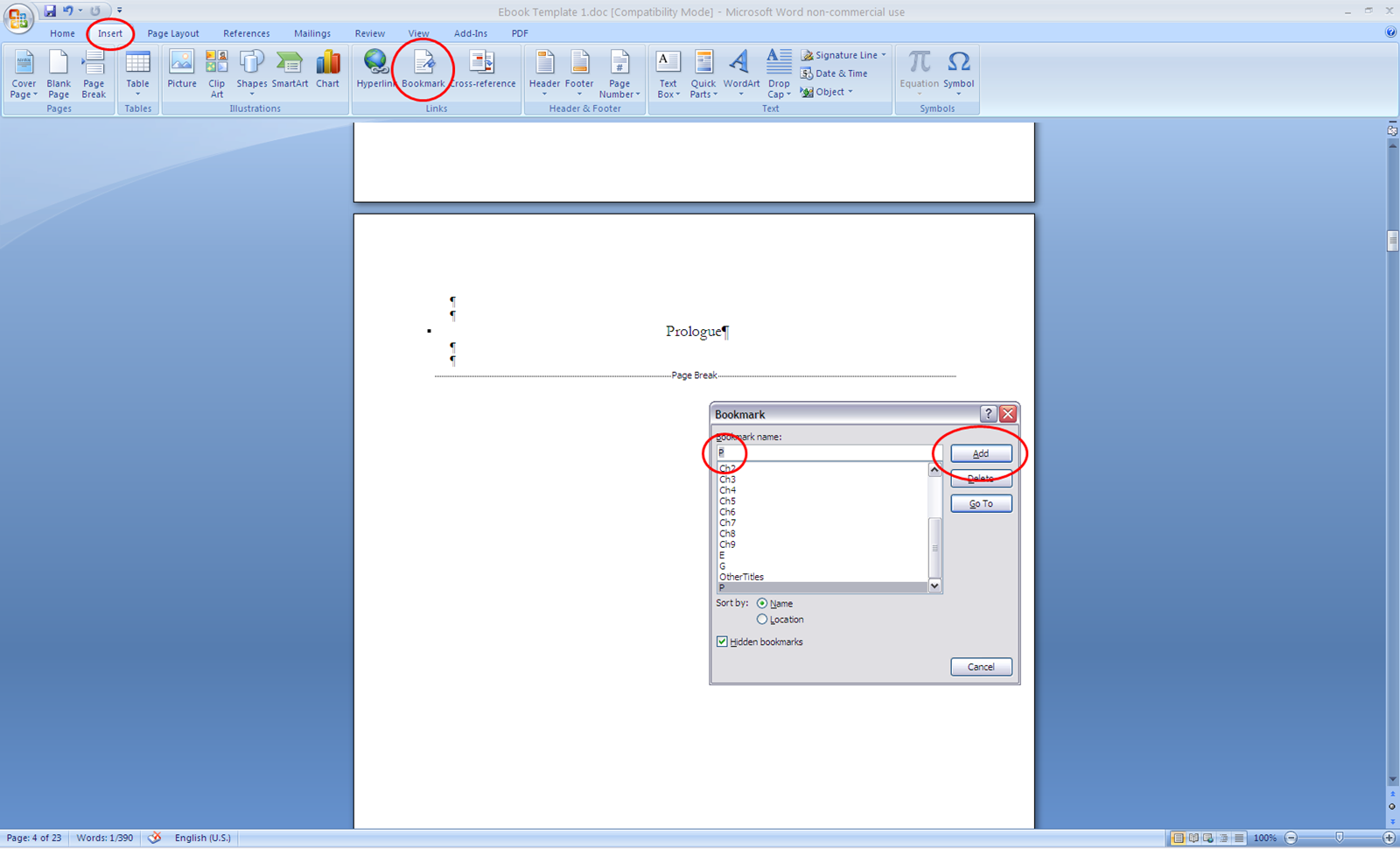 How to create an eBook using Microsoft Word S. E. Fearon