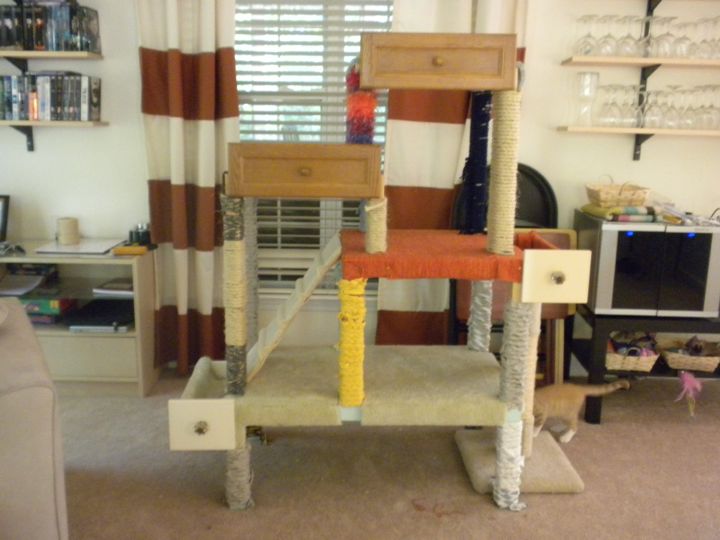 Diy Cat Tree Phase Three Wrapping Roping Foster House The Rope You See On Retail Cat Trees And Scratching Posts Is Called Sisal They Coils Of It In Diffe Diameters At Hardware S Like Lowe