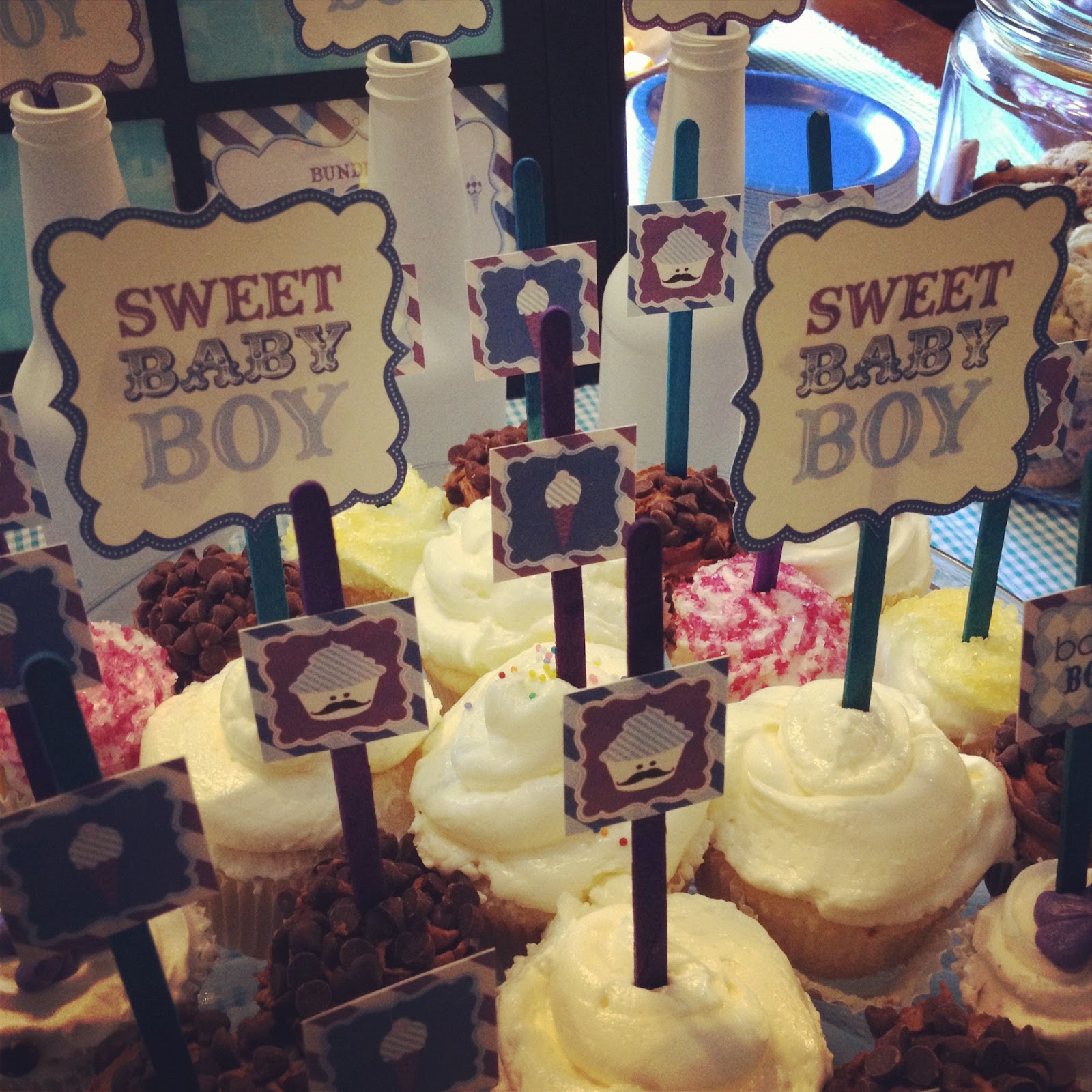 Records & Grammar Baby Shower Wish Tree and Decorations