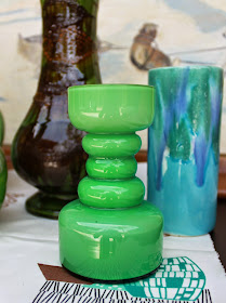 Hoop Vase 1950s Green