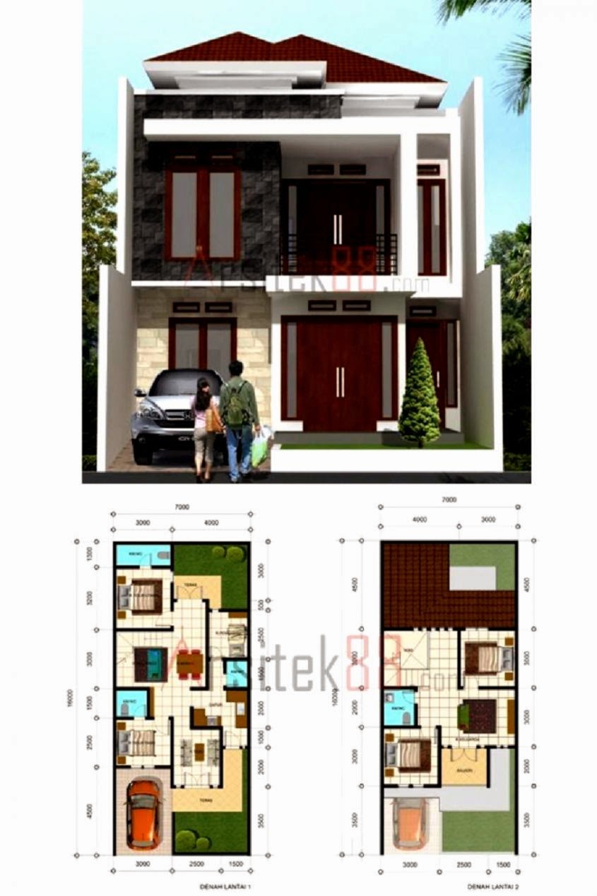 desain rumah 704  Diatas Tanah 7 x 16 M2   Kendali Hama desain rumah 704  Diatas Tanah 7 x 16 M2   Kendali Hama