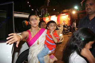 Kajol Devgan spotted at Durga Puja Pendal in Mumbai