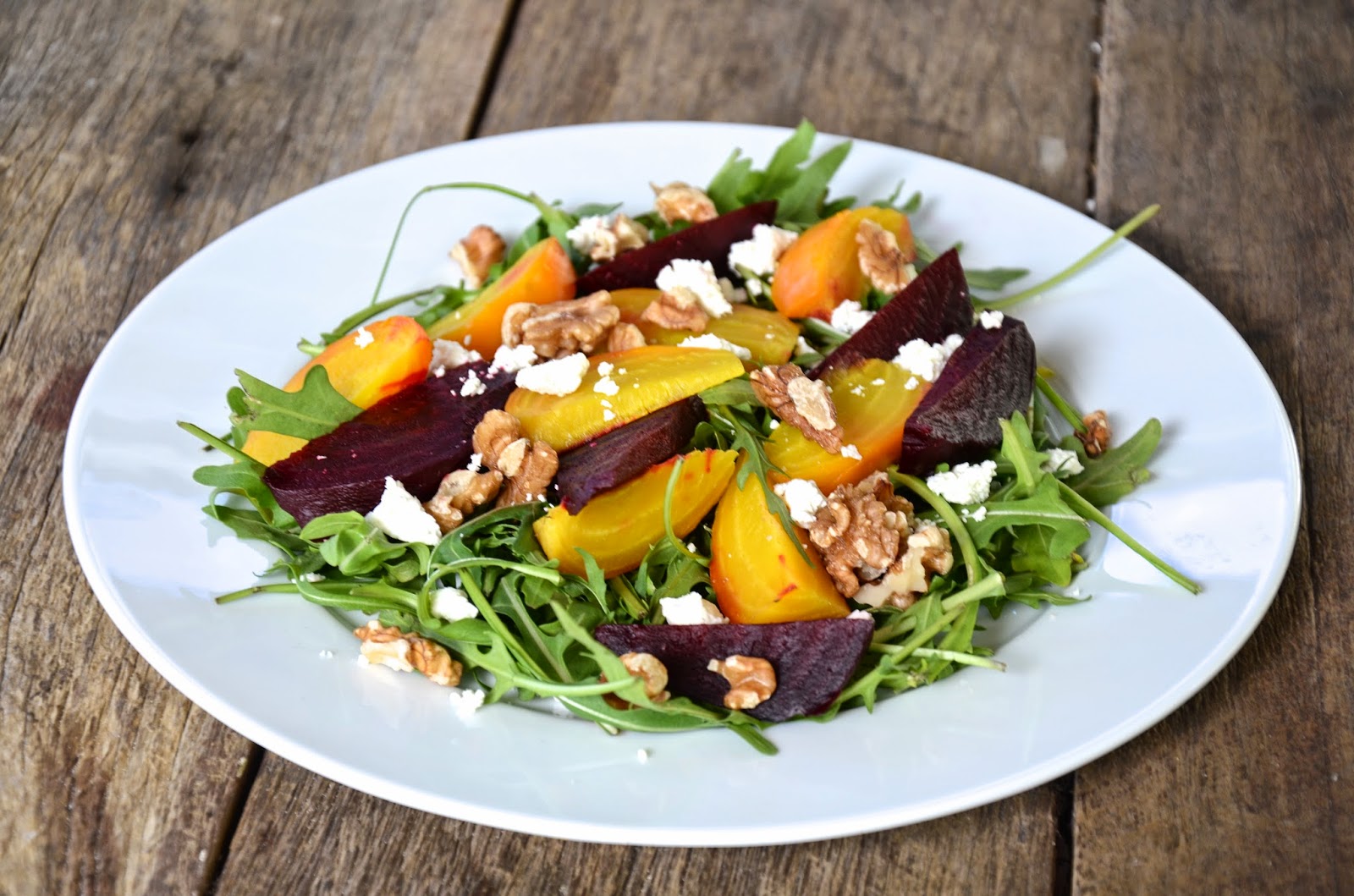 Stuff We Ate Roasted Beet, Goat Cheese & Walnut Salad