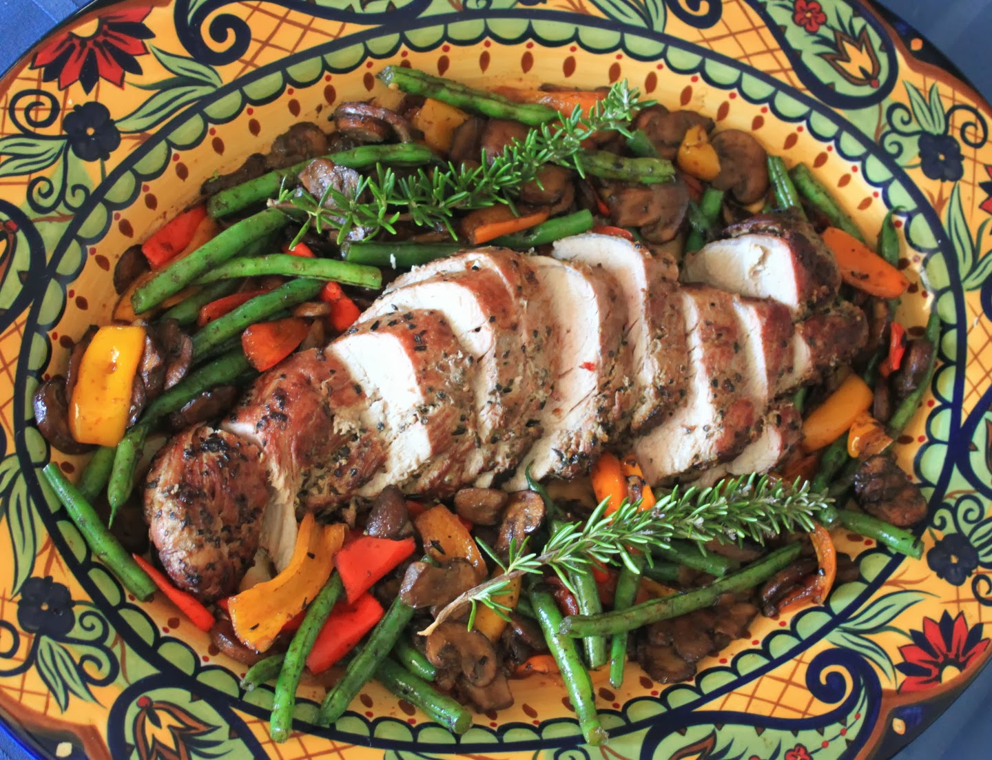 Healthy, Busy Mom Garlic and Rosemary Roasted Pork Tenderloin