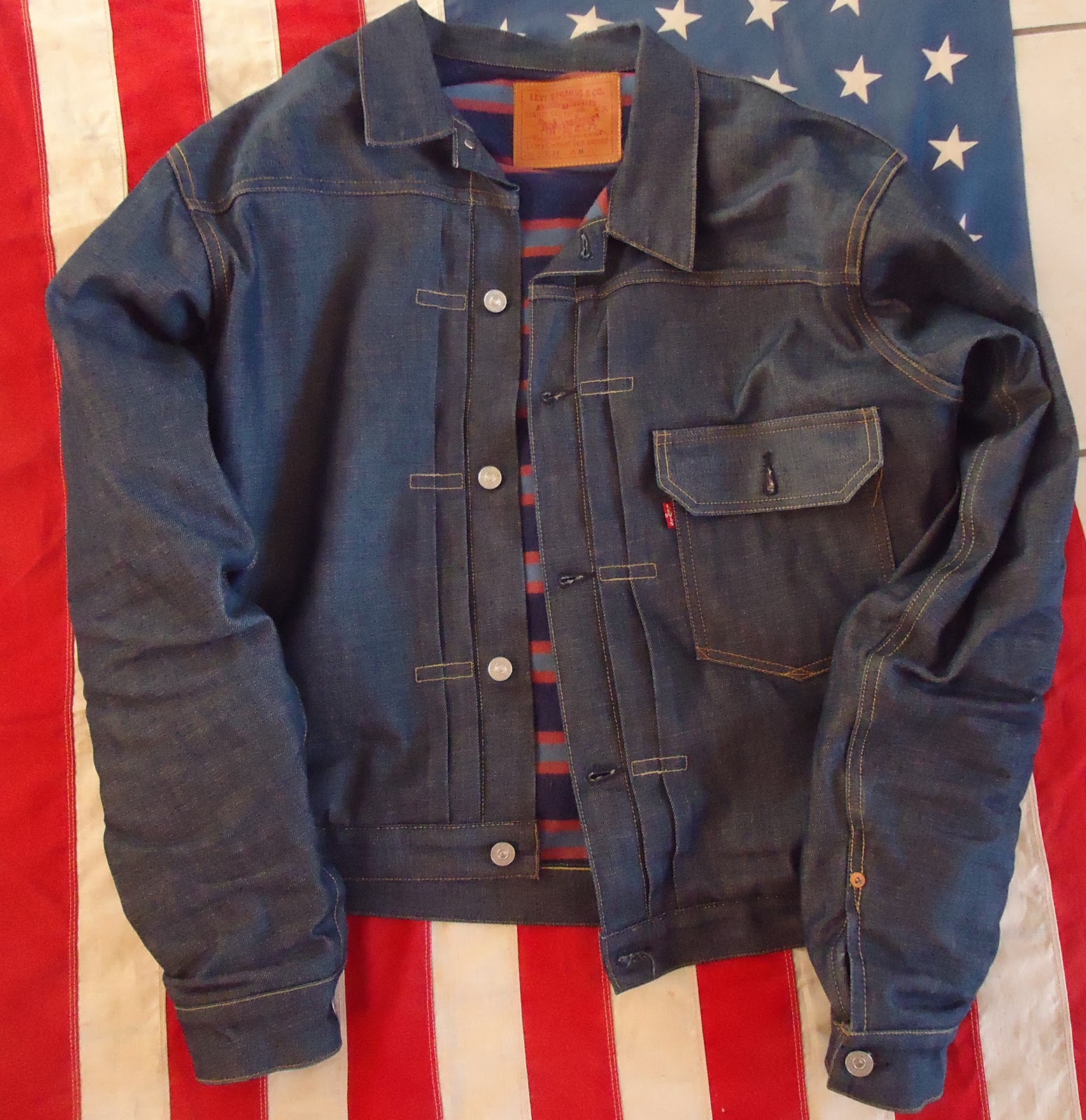 DENIM'S ARK LVC LEVI'S VINTAGE 506 TYPE I JACKET BLANKET LINING, 2008