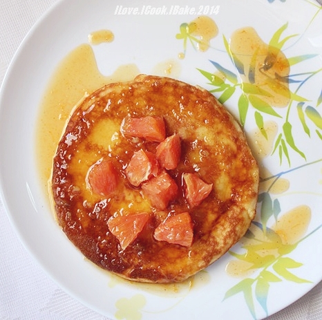 orange pancakes with orange spiced syrup (martha stewart)