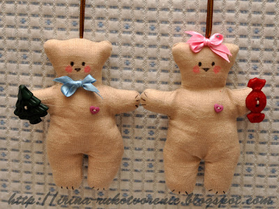 елочные игрушки мишка Тильда