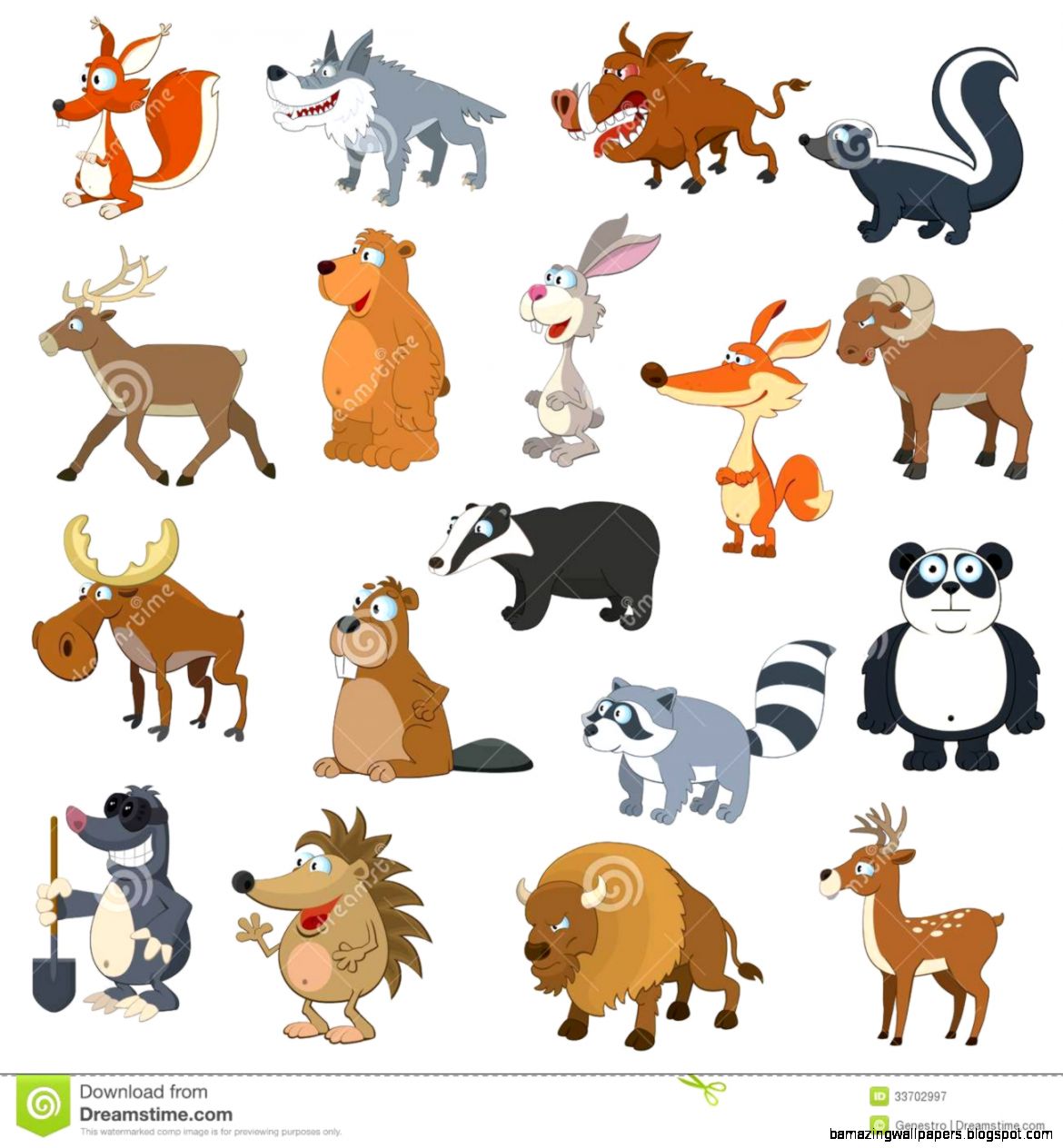Forest Animals Set Royalty Free Stock Photography Image 33702997 Forest Animals Set Royalty Free Stock Photography Image 33702997