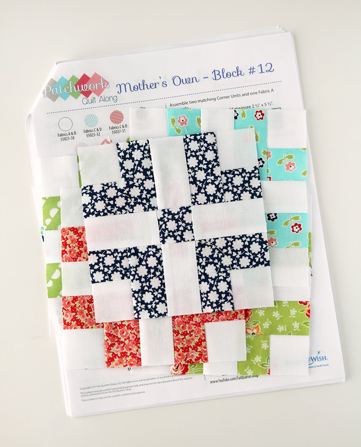 A Bright Corner Patchwork Quilt Along Block Twelve