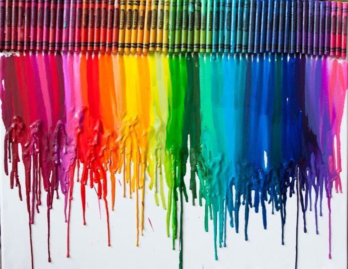 How to do THAT amazing crayon wall art! nooshloves