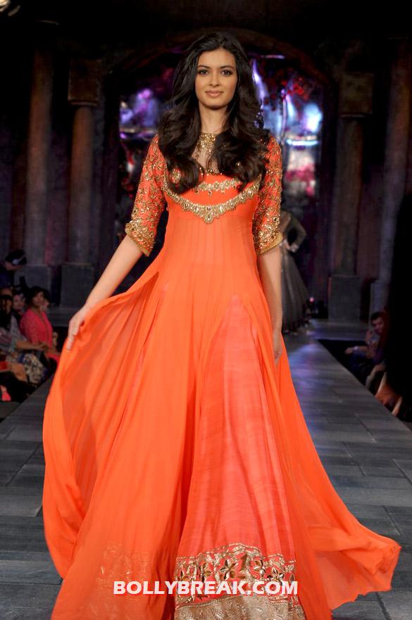 Diana Penty in orange dress - manish malhotra - (8) - Manish Malhotra 'Mijwan-Sonnets in Fabric' fashion show Photos