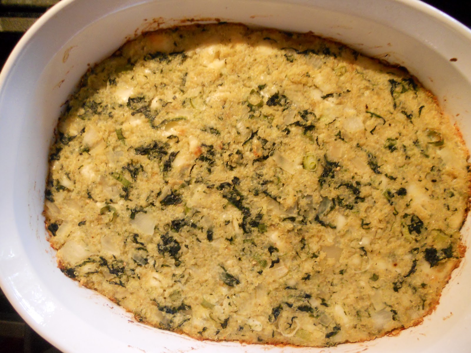 p90x Foodies Greek Quinoa and Spinach Bake