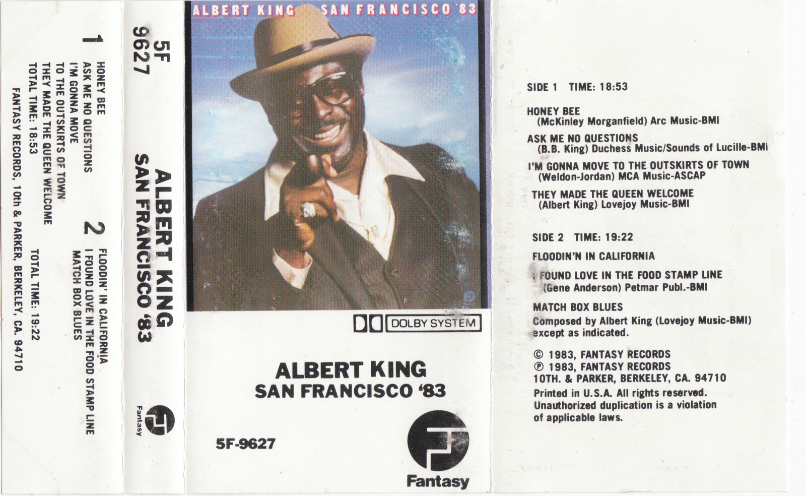 Cassette Cover Art Library Albert King