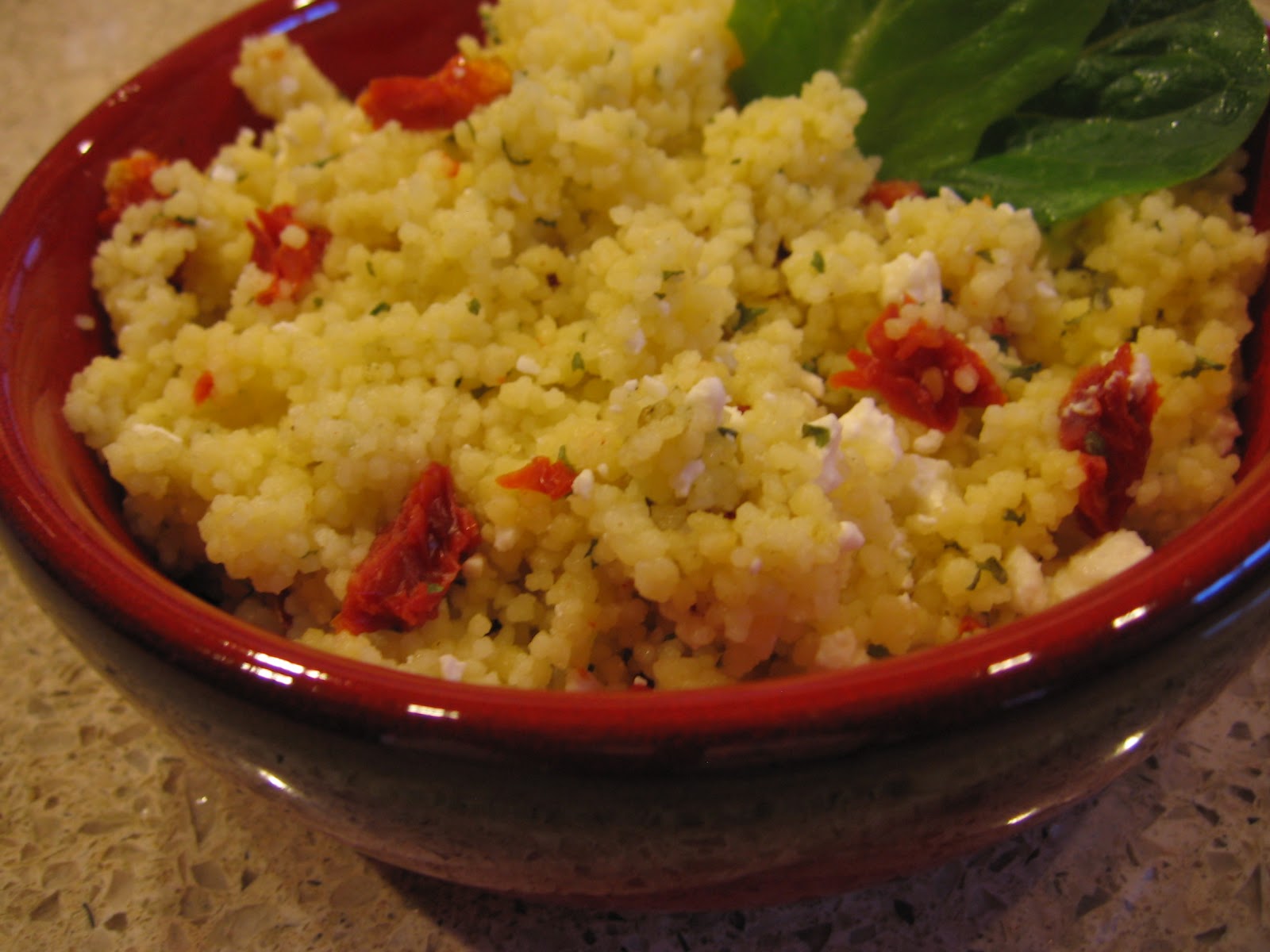 cookin' up north Couscous with feta and tomatoes