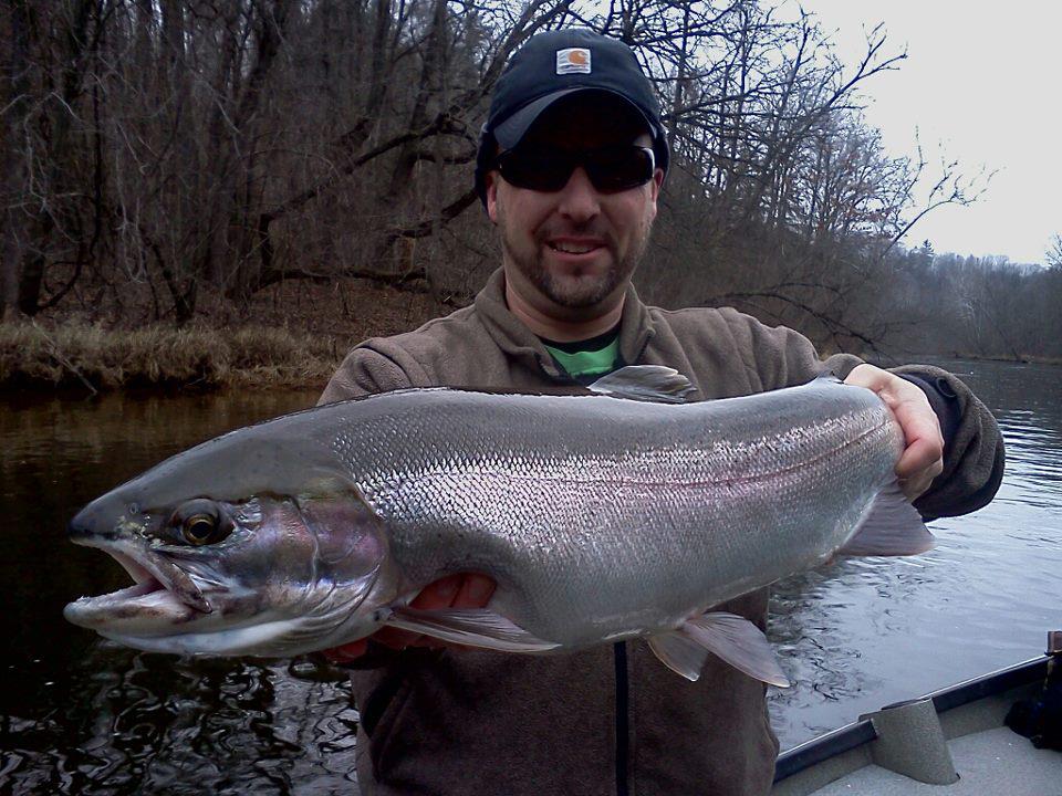 Muskegon River Steelhead Winter Steelhead in Michigan Float fishing guides. (231) 519