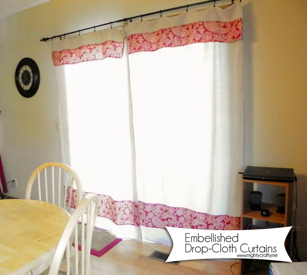 MightyCrafty DropCloth Curtains