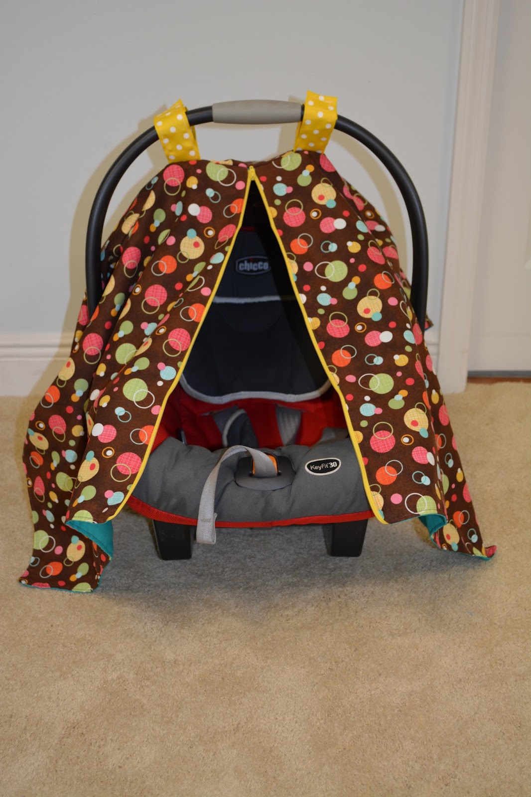 Zippered Car seat Canopy Tutorial Naturally Crafty Mom