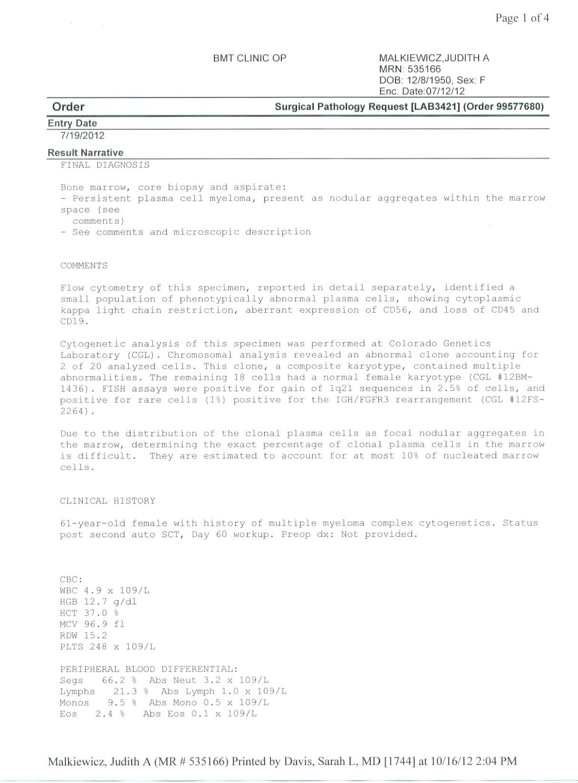 biopsy report sample cpt code for bone survey for myeloma share the knownledge biopsy report sample cpt code for bone survey for myeloma share the knownledge