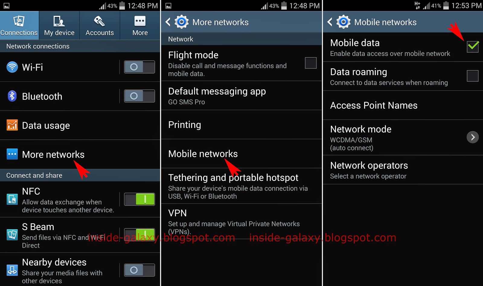 Samsung Galaxy S4 How to Turn On Mobile Data in Android 4.4.2 Kitkat