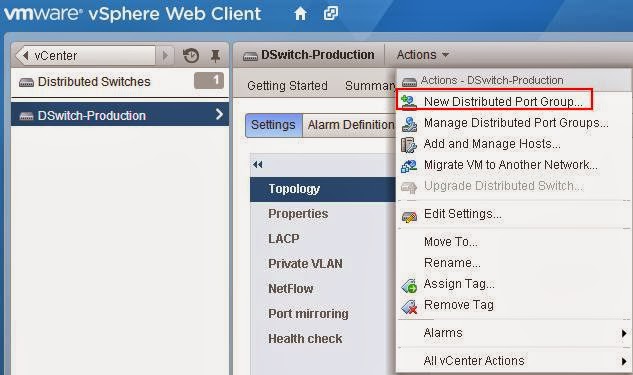 vSphere Distributed Switch Part 7 - How to Create Distributed Port Group