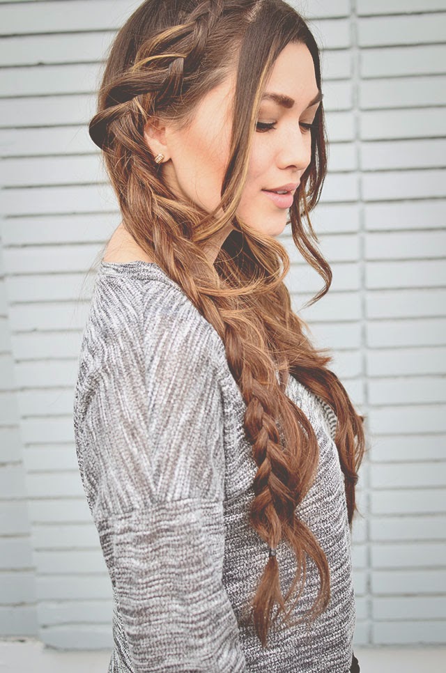 Cute and easy braids via Golden Swank Blog