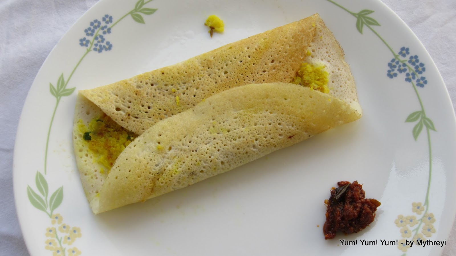 Yum! Yum! Yum! Cauliflower Dosa
