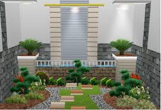 24 Desain Taman Mungil  Rumah Minimalis 